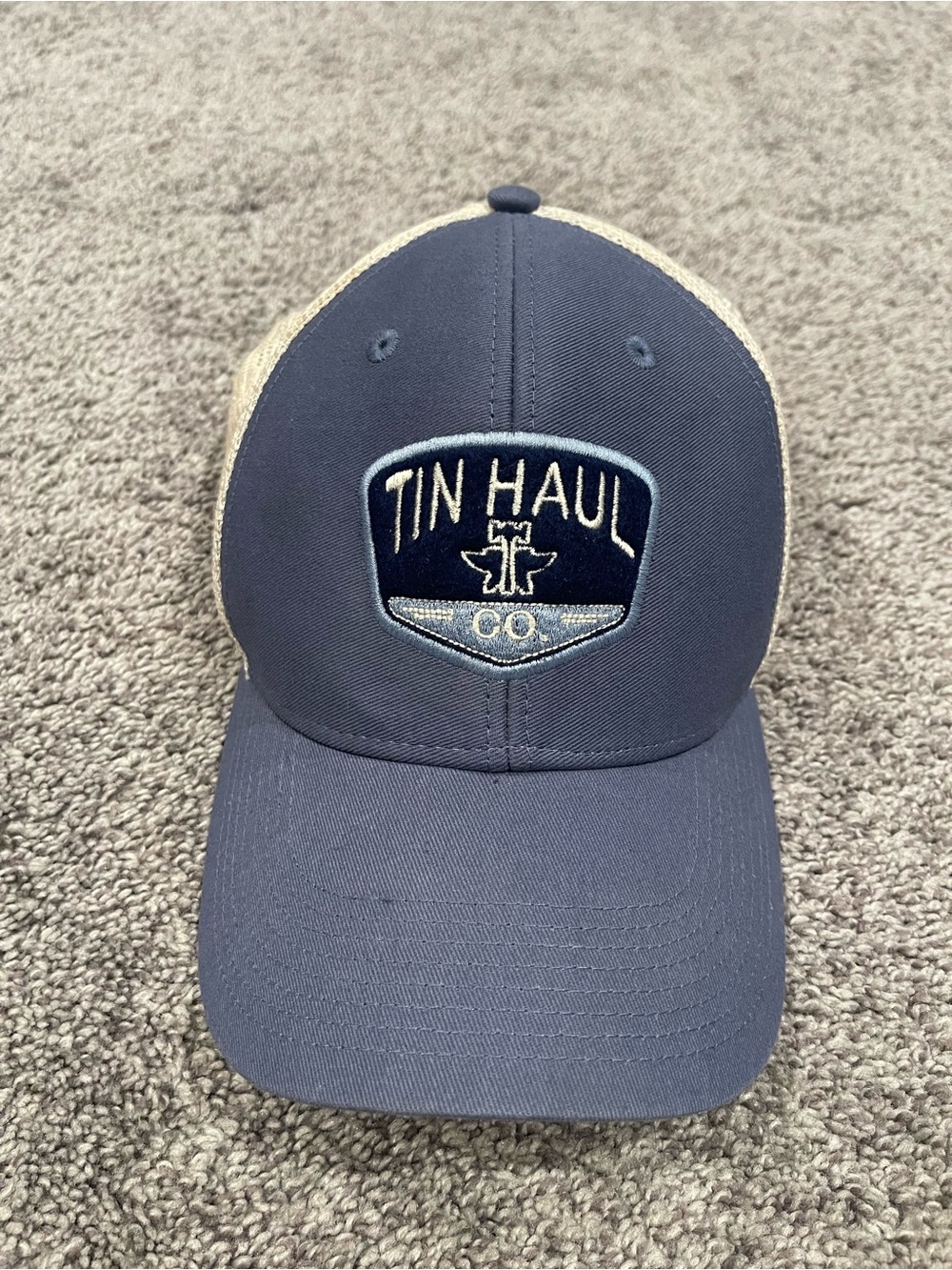 Tin Haul Co. Blue & Tan Trucker Style Baseball Hat (Ouray)